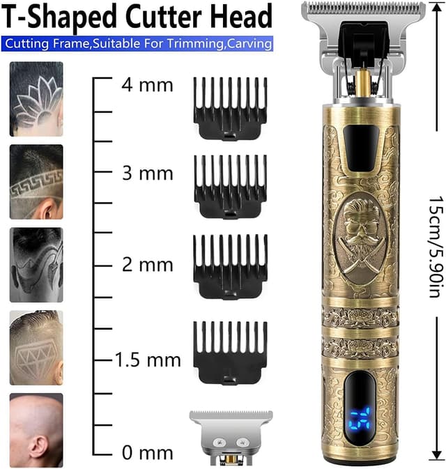Detalle 2 de Hair Clippers Men Professional Beard Trimmer