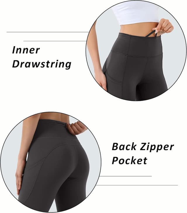 Detalle de Leovqn High Waist Gym Leggings 4-way stretch