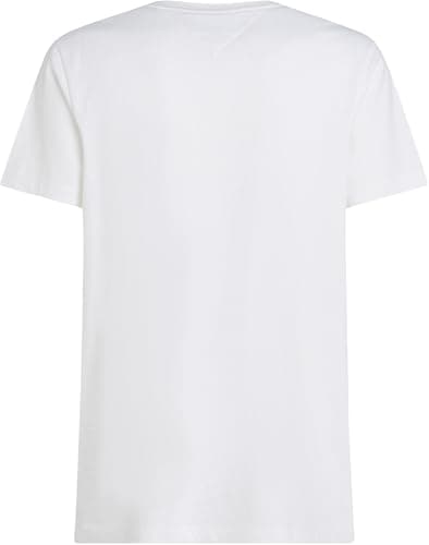 Detalle 2 de Tommy Hilfiger camiseta de manga corta Essential tee de cuello pico blanco L
