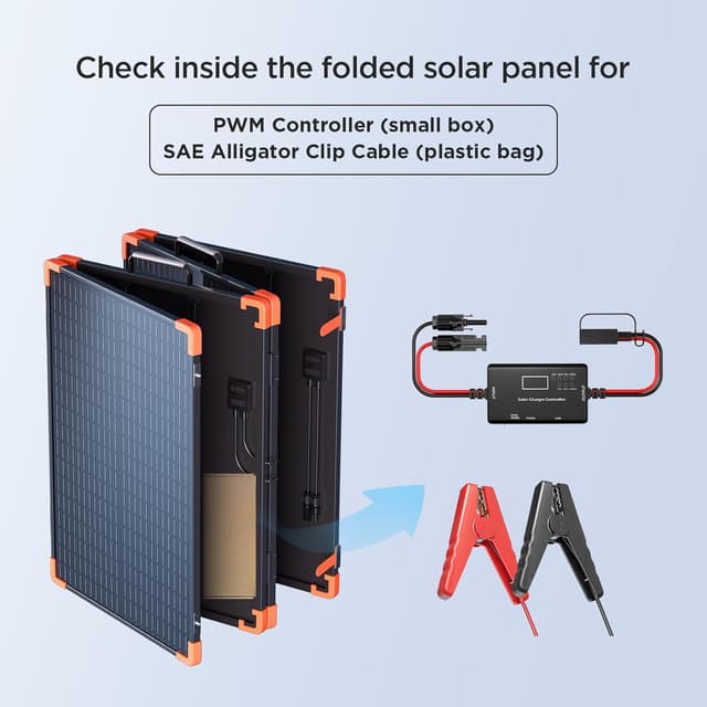 Thumbnail 1 de 200 watt Portable Solar Panel 20A PWM Controller ☀
