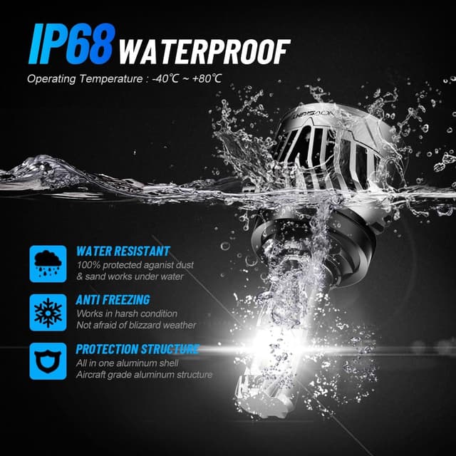 Thumbnail 3 de NOVSIGHT Ampoule H11 LED Voiture 40000LM