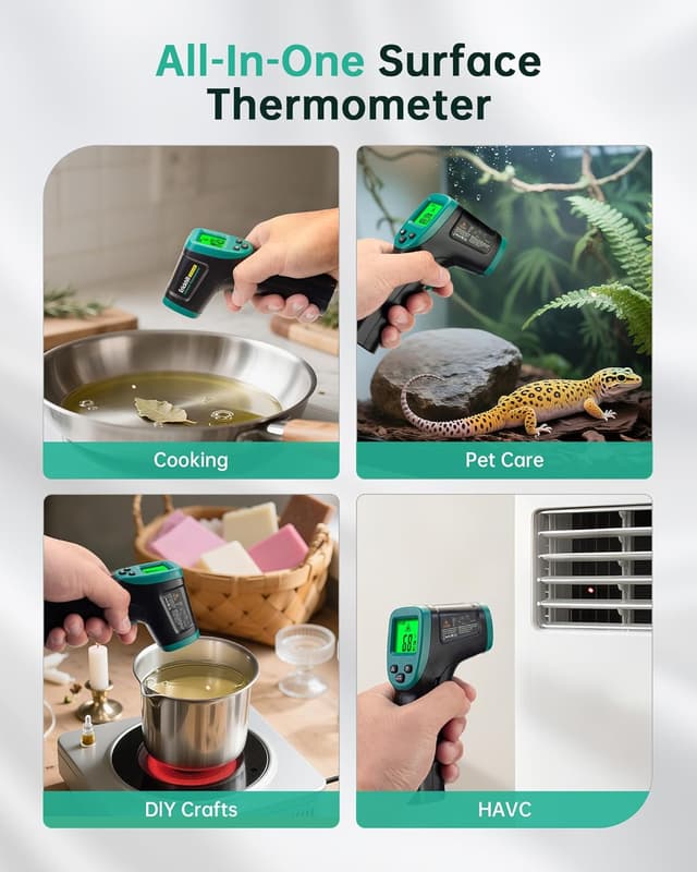 Thumbnail 1 de ERICKHILL Termometro a infrarossi -50°C–600°C 🌡