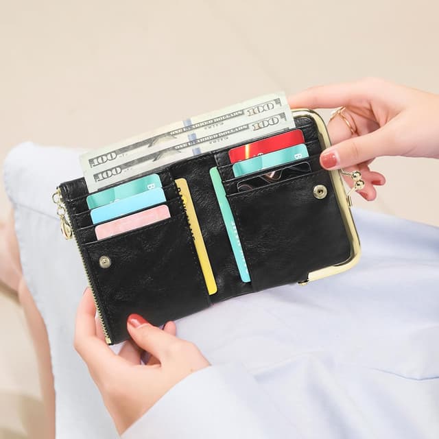 Detalle de FALAN MULE RFID wallet purse, 12 cm