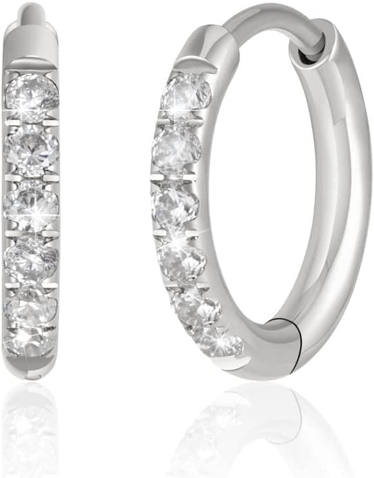 Detalle de Mini Creoles Ladies zirconi 13,7 mm