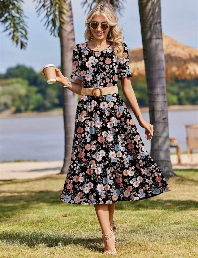 Detalle de Zeagoo Summer Midi Dress 2026 for Women