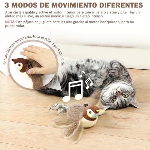 Detalle 2 de Nepfaivy Birdie Juguete pájaro gatitos