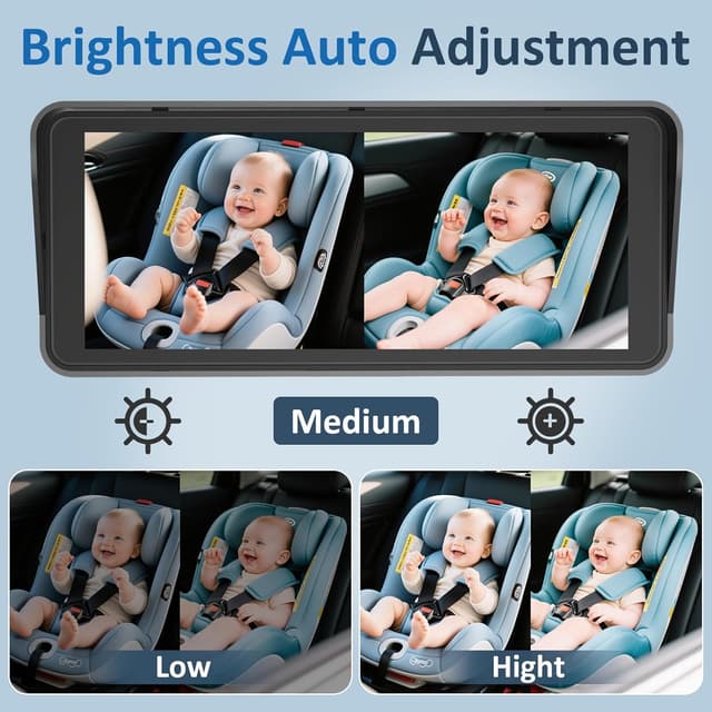 Thumbnail 5 de Tomoia 6.9-inch baby car camera 1080p rear-facing