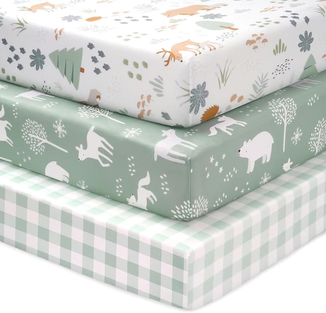 Detalle de FIEMOL Baby Spannbettlaken 70x140 im 3er Pack