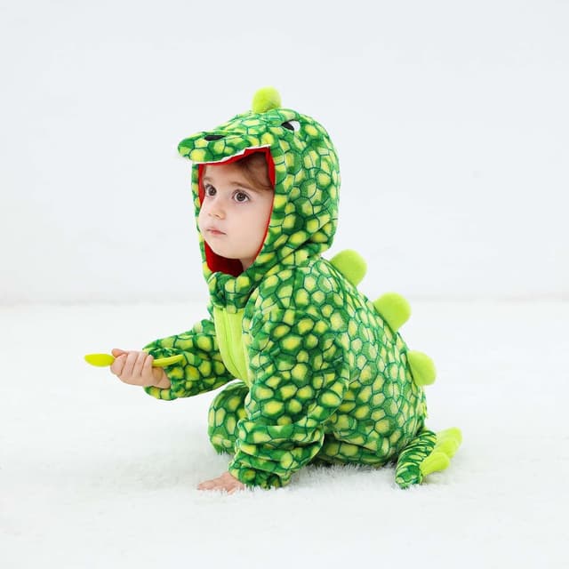 Detalle de LOLANTA unisex baby dinosaur dragon costume hooded romper