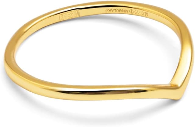 Detalle de SINGULARU Anillo Peak Plata 925, talla 18 💍