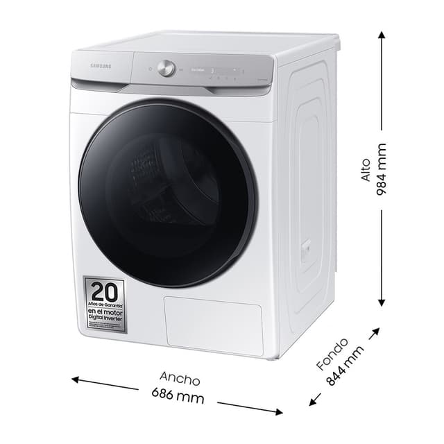 Thumbnail 1 de Samsung Bespoke AI DV16DG8600BWU3 secadora 16 kg