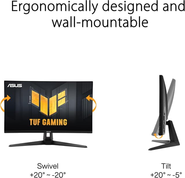 Thumbnail 4 de ASUS TUF VG27AQ3A 27-Inch QHD Gaming Monitor