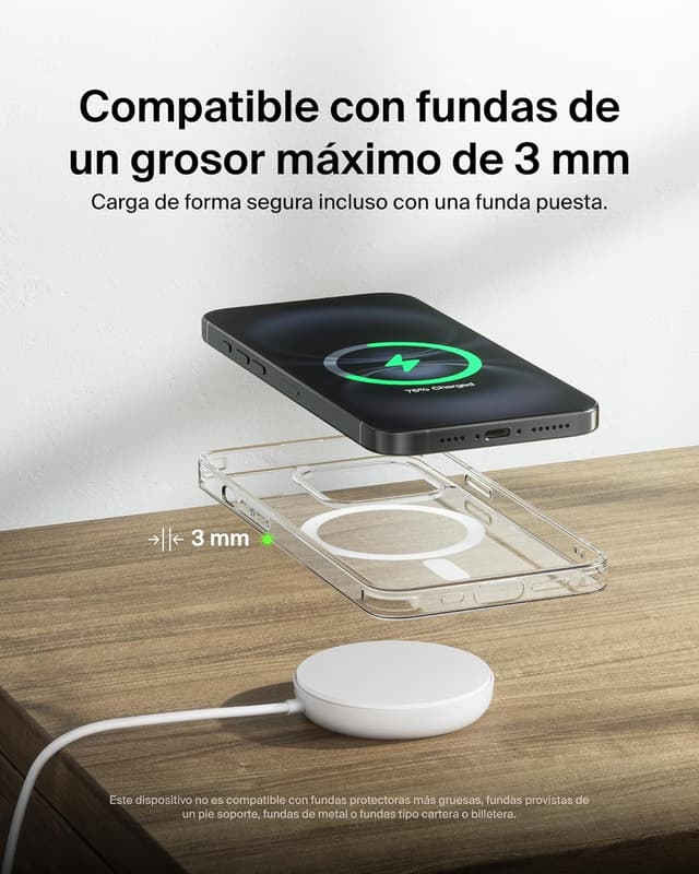 Thumbnail 4 de Belkin Cargador Inalámbrico MagSafe 15W para iPhone y AirPods