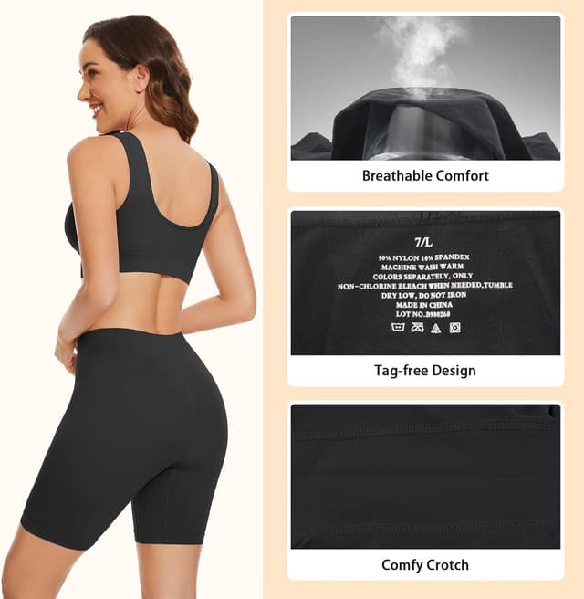 Detalle 2 de SIHOHAN Women Anti-Chafing Shorts Slip Shorts (seamless boxer underlayer for dresses & skirts)