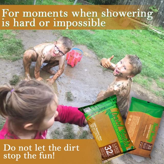 Thumbnail 6 de Ace Travel Buddy Large Body Wet Wipes (No Rinse) – 32 Bamboo Wipes for Gym, Travel, Camping & Showers