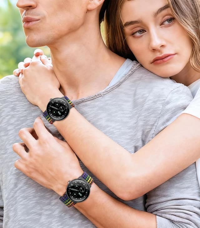 Thumbnail 6 de Astorgos Braided Band for Google Pixel Watch 3/4 (45mm) with elastic nylon strap and parachute buckle