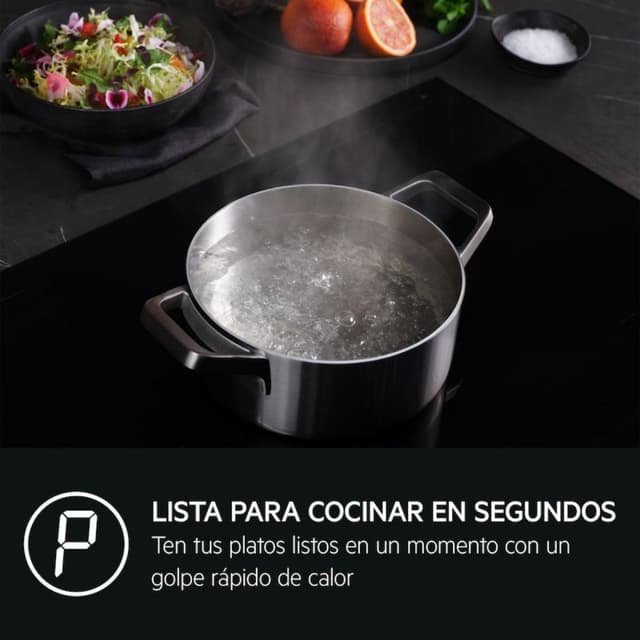 Detalle 2 de AEG TO63IV00FB Placa de inducción 3 zonas