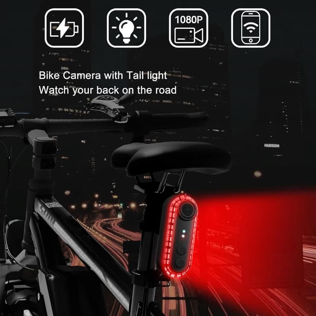Thumbnail 2 de Bike Camera with Tail Light 1080P
