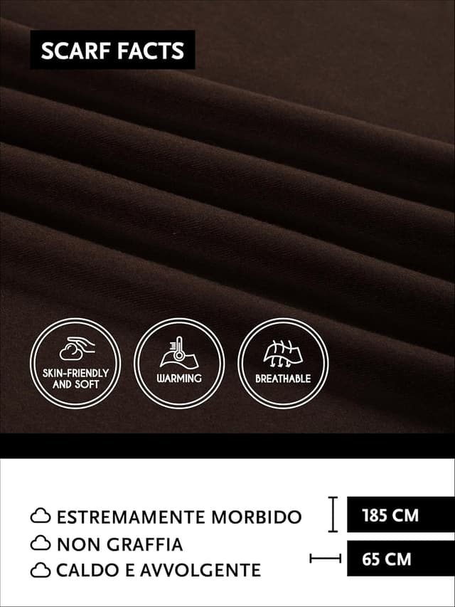 Thumbnail 1 de DonDon Sciarpa Donna 185 x 65 cm morbida e calda