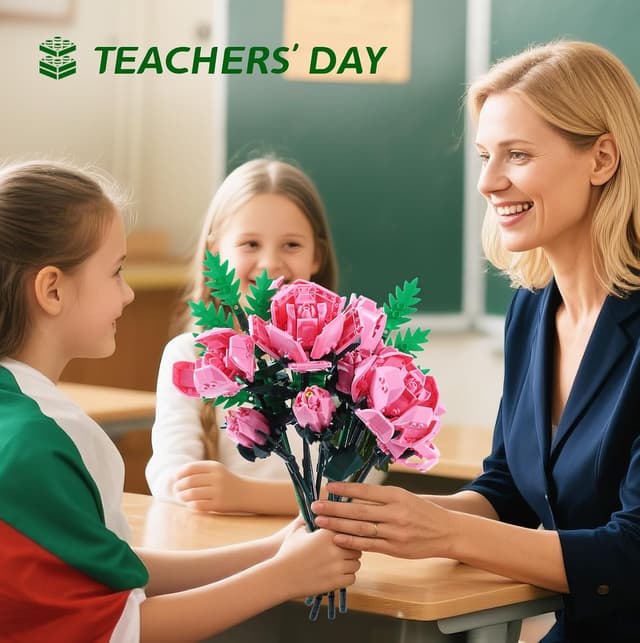 Thumbnail 4 de SIENON Rosenstrauß Baukasten Rosa Rose