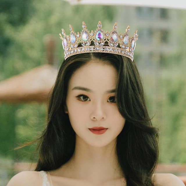 Thumbnail 3 de DEARMAMY Strass Diadem Krone für Damen 👑