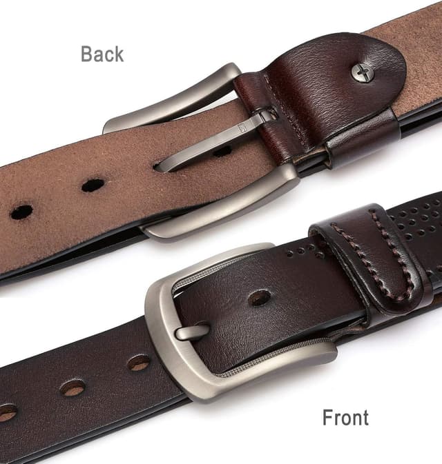 Thumbnail 2 de DOVAVA soft genuine leather belt for men with anti-scratch buckle