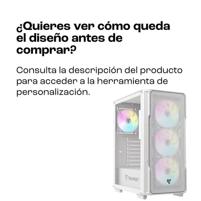 Thumbnail 1 de tempest Garrison ARGB ATX Cristal Templado 4 ventiladores