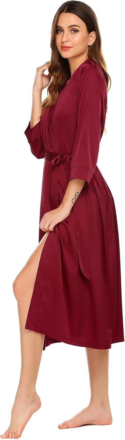 Thumbnail 1 de Ekouaer Vestaglia di Seta Kimono Donna