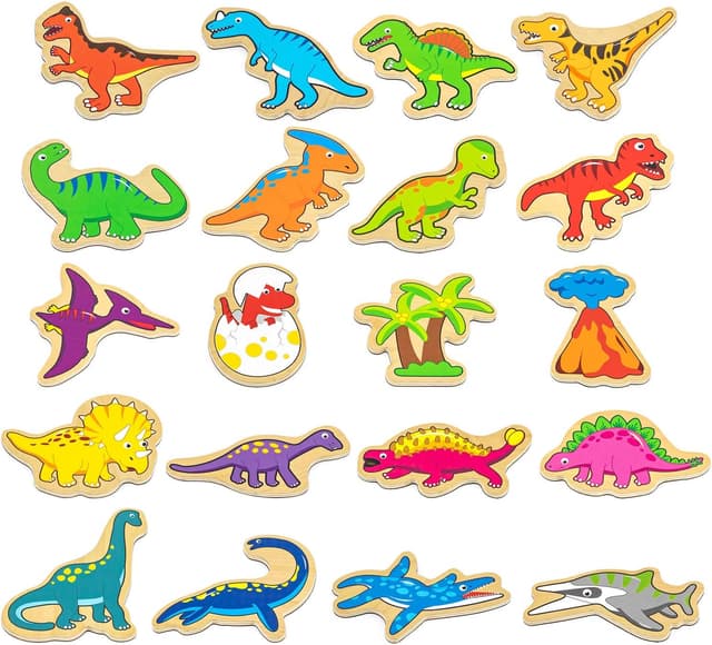 Detalle 2 de Viga Toys Magnetspielzeug Dinosaurierwelt