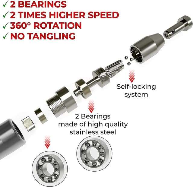 Detalle 2 de PrimaFit Pro Speed Skipping Rope – 3m adjustable weighted jump rope with self-locking aluminium handles