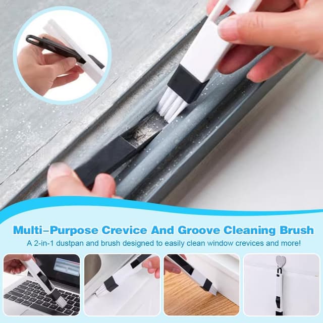 Detalle 2 de BUZIFU Fliegengitter Meterware (Fiberglas, PVC-beschichtet) 150 x 180 cm inkl. Fensterputzbürste – Schutz gegen Mücken