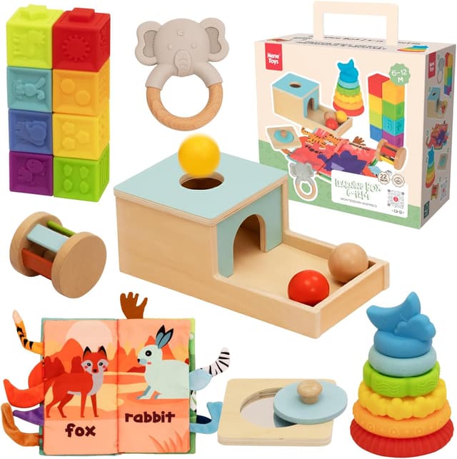 Imagen de Nene Toys Giocattoli Montessori 7 pezzi per 6–12 mesi en OfertitasTOP