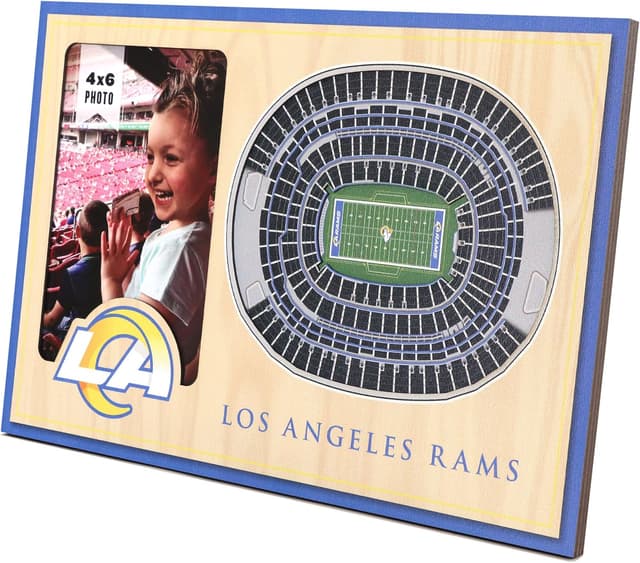 Detalle de YouTheFan NFL Los Angeles Rams 3D StadiumViews Picture Frame (12" x 8" x 3/8")