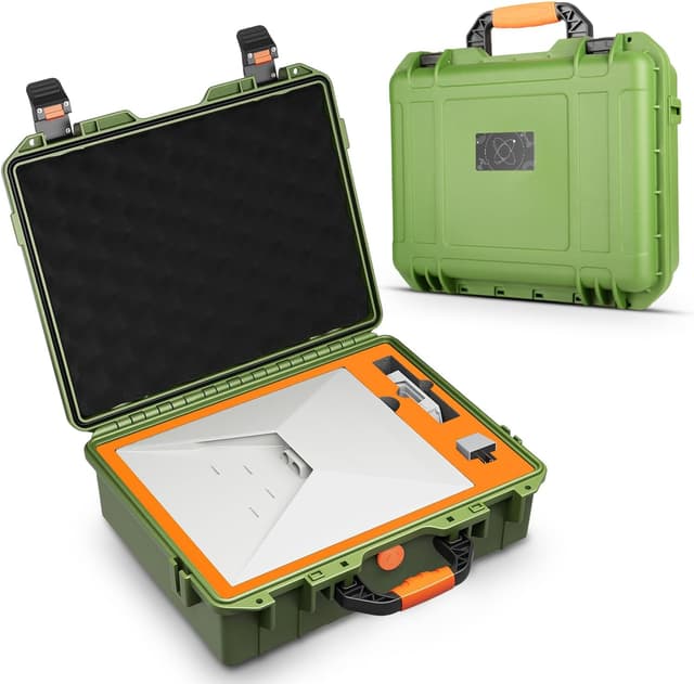 Detalle de MONOJOY IP67 Waterproof Hard Carrying Case for Starlink Mini (Starlink Mini Case with Precision-Cut Foam)