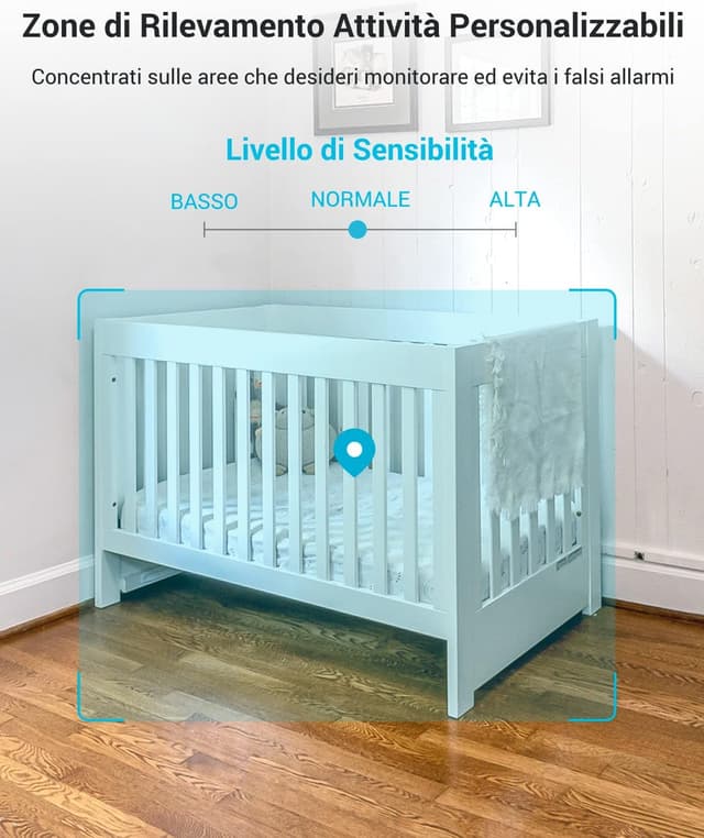 Thumbnail 6 de blurams Telecamera Wi‑Fi 2K per interno con rotazione 360°
