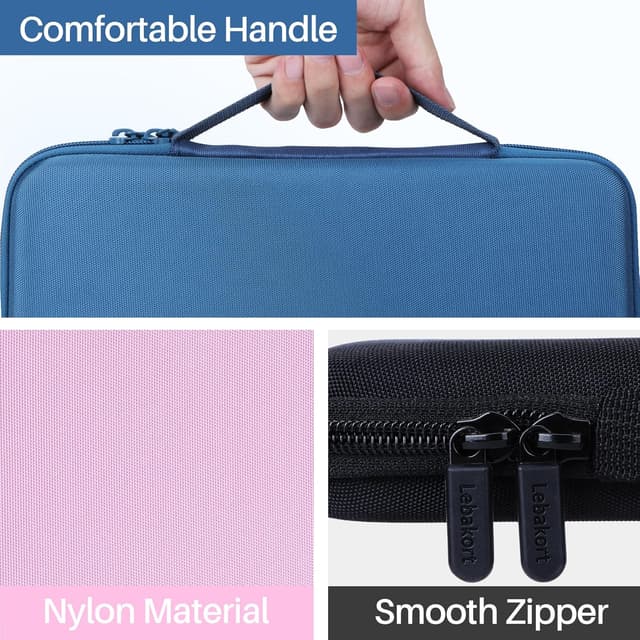 Detalle de Lebakort Hart Reise-Schutz-Hülle für Logitech Pebble Keys 2 / K380 (Rosa)