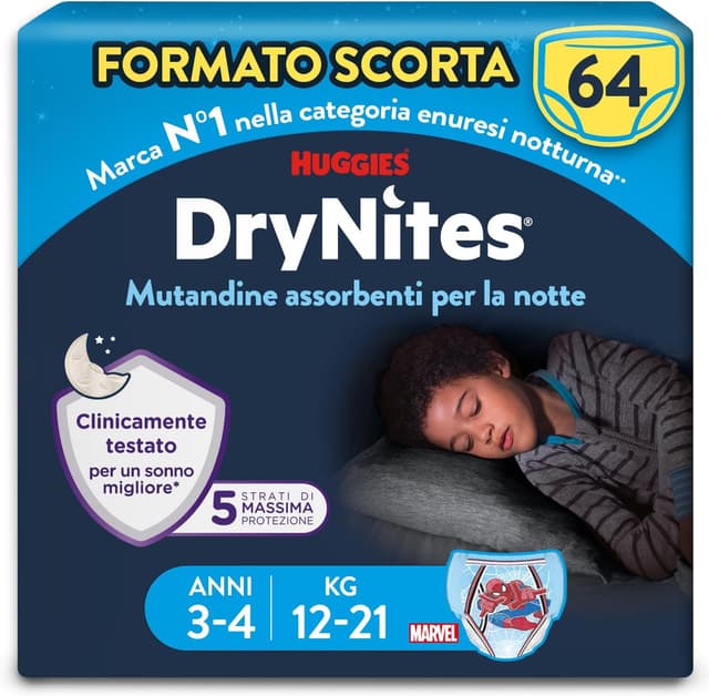 Thumbnail 3 de Huggies Drynites Pannolini mutandine 52 pz