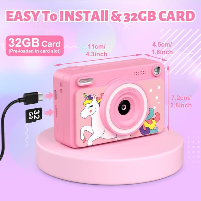 Thumbnail 6 de GREENKINDER Kids Camera Instant Print 1080P