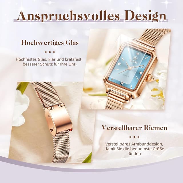 Detalle de Taxau Damenuhr 27 mm Quarzwerk