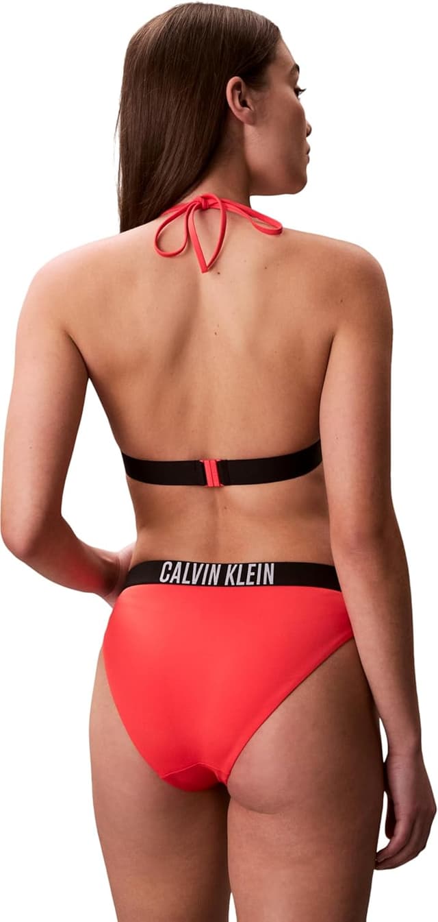 Detalle de Calvin Klein Halter Triangle LV00Q61222 top da bagno donna (pacco da 1)