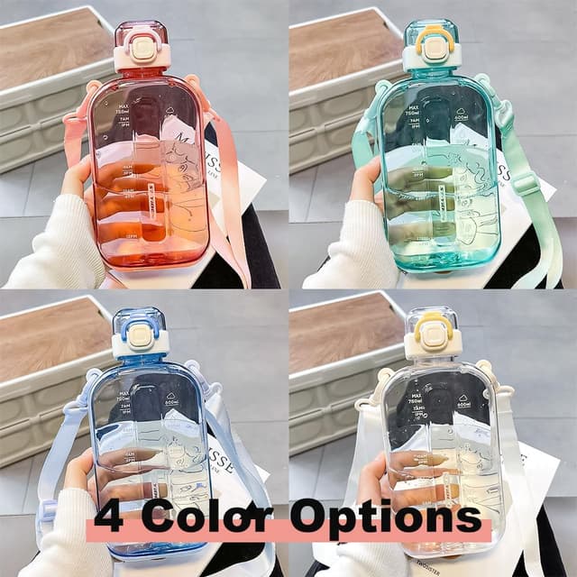 Detalle de DSYSC Sports Water Bottle 750 ml — leakproof bottle 🚰