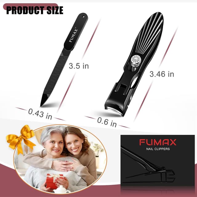 Detalle 2 de Nail Clippers for Thick Nails with Catcher – Wide Opening Toenail Clippers with Safety Lock (Heavy Duty)