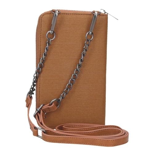 Detalle 2 de Pepe Jeans Biker Bandolera portamóvil Marrón 11x20x4 cm