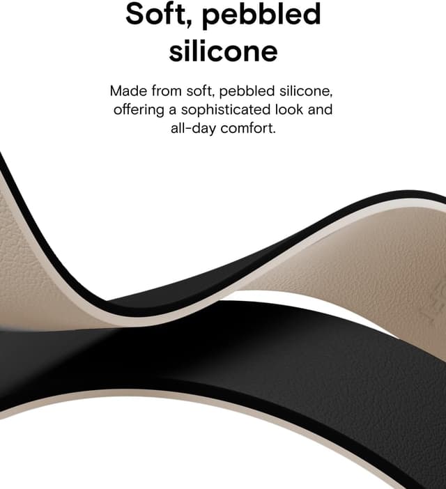 Detalle de MOFT Snap Duo magnetic Apple Watch bands (Duo-Colour) with soft textured silicone