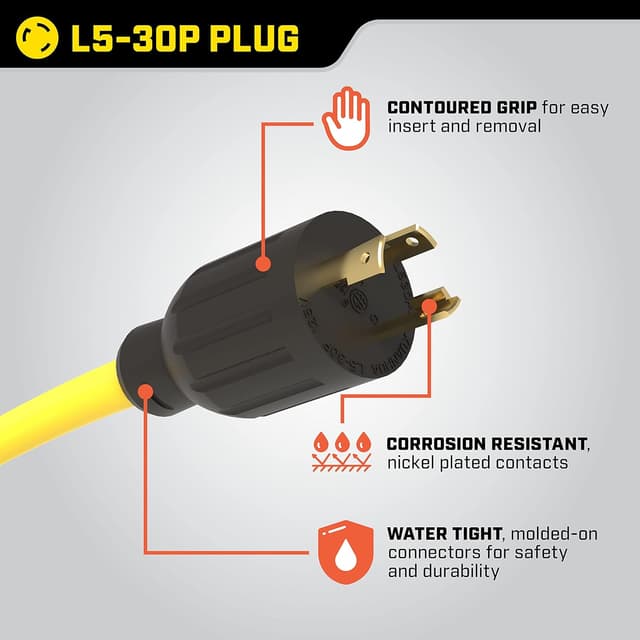Thumbnail 4 de Champion Power Equipment 25-Foot 30A Generator Extension Cord