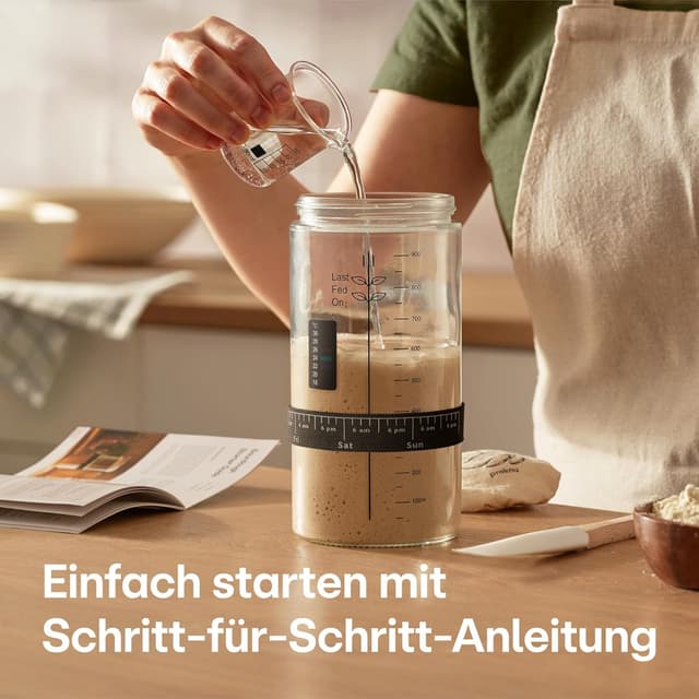 Thumbnail 2 de Praknu Sauerteig Starter Set aus Glas 1000ml
