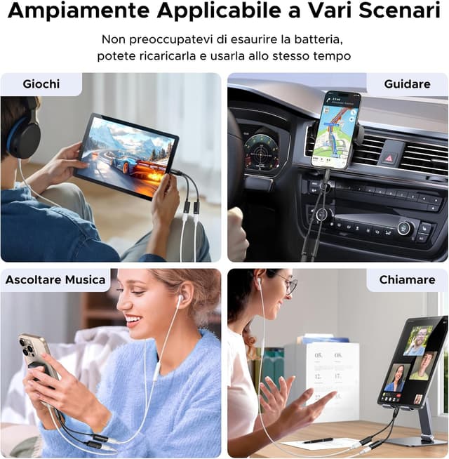 Thumbnail 6 de UGREEN Adattatore USB‑C a USB‑C 2‑in‑1 con ricarica PD 60W magnetico e audio 96 kHz/24 bit