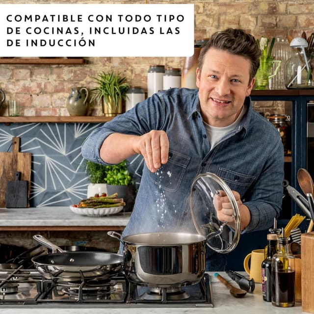 Detalle 2 de Tefal Jamie Oliver Juego 2 sartenes 24/28 cm