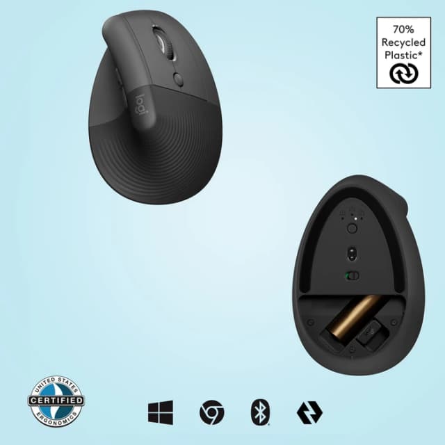 Thumbnail 10 de Logitech Lift Vertikale ergonomische Maus Schwarz
