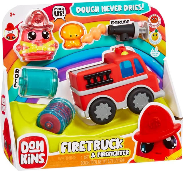 Thumbnail 6 de DohKins Fire Truck & Feuerwehrmann von MGA Entertainment – glutenfreies Knete-Set (ab 3 Jahren)